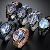 Kreative automatische mechanische Uhr Tourbillon Uhren transparente Diamanten